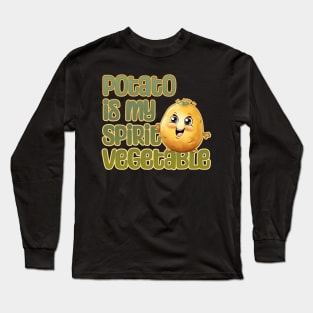 Potato is My Spirit Vegetable Long Sleeve T-Shirt